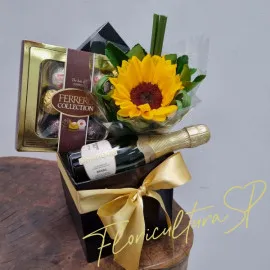 Gift Box com Girassol